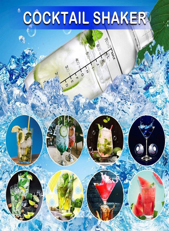 Another 4 pcs Clear Cocktail Shaker Set 2 pcs Plastic bar Shaker with 2 pcs Plastic Cocktail Double Measuring Jigger - Image 4